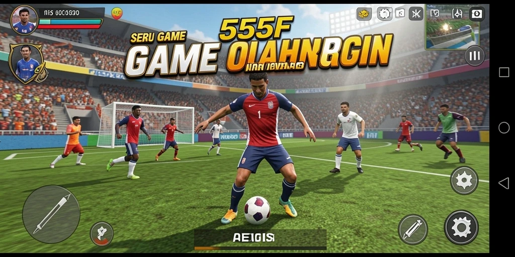Gameplay menarik dan kompetitif dari 555F dengan tampilan olahraga yang realistis.