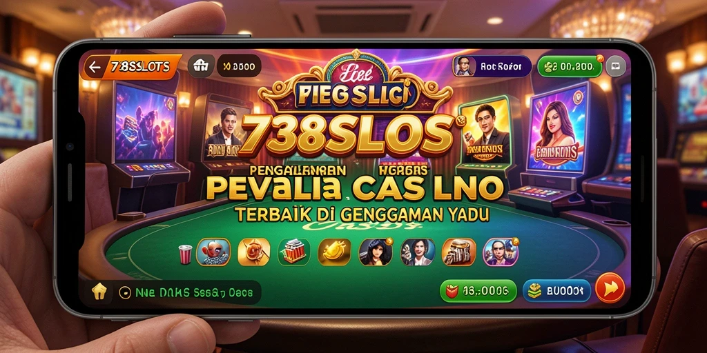Tampilan gameplay 738SLOTS dengan dealer langsung yang interaktif.