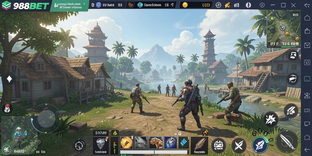 Tampilan gameplay <strong>988BET</strong> yang menggugah selera dalam dunia terbuka.