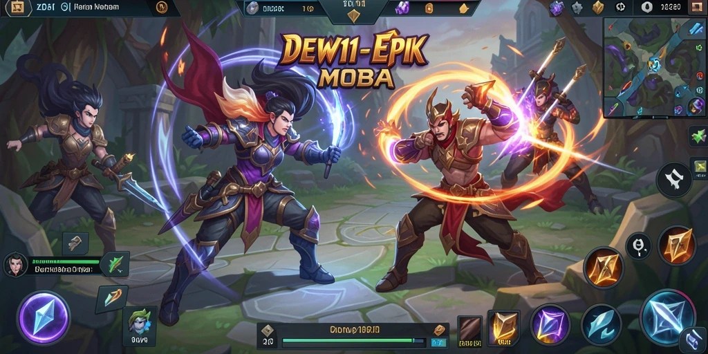 Tampilan gameplay DEWI11 yang mendebarkan dan penuh aksi.