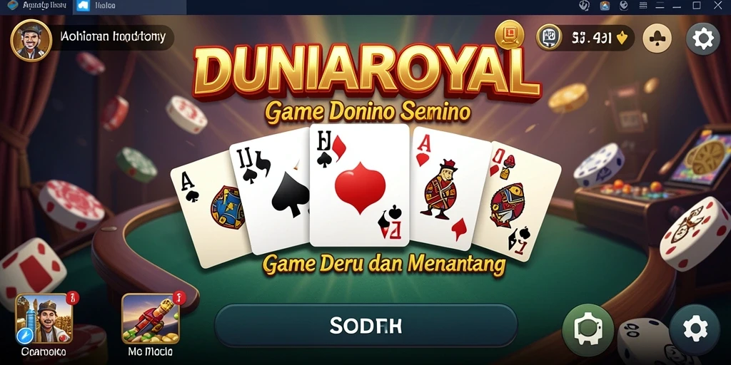 Tampilan gameplay DUNIAROYAL, seru dan menarik.
