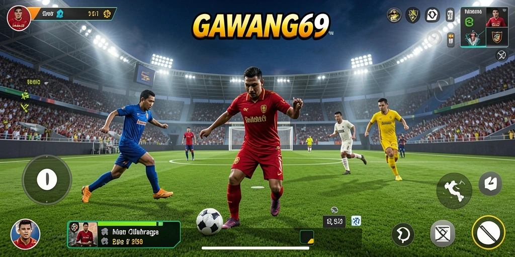 Tangkapan layar GAWANG69 menampilkan aksi seru dalam permainan olahraga.