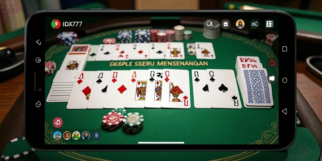 Gambaran gameplay Gaple yang seru dan interaktif di IDX777.