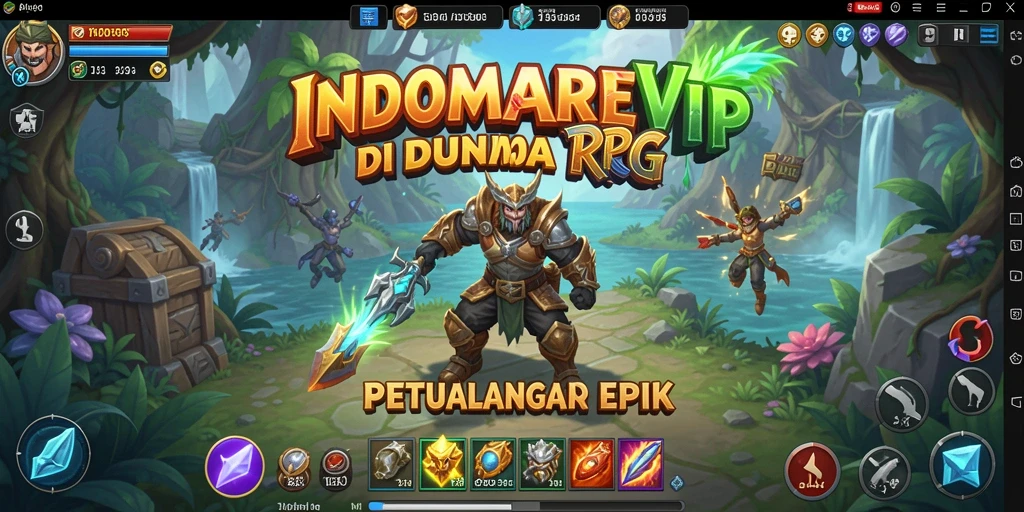 Screenshot gameplay INDOMAREVIP menampilkan aksi RPG yang mendebarkan.
