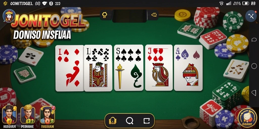 Tampilan gameplay seru dari JONITOGEL dengan pemain yang berkompetisi.