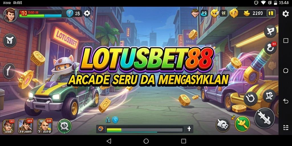 Screenshot LOTUSBET88 menampilkan aksi gameplay Arcade yang mendebarkan.