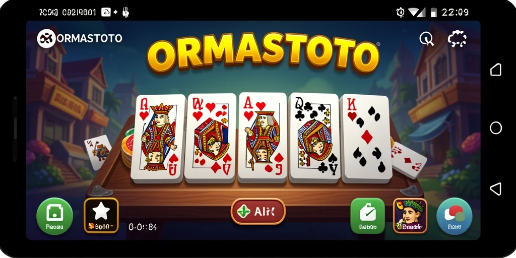Screenshot gameplay ORMASTOTO yang seru dan interaktif.