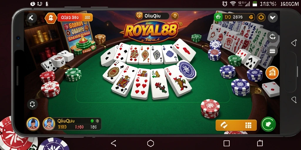 Tampilan gameplay QiuQiu yang menarik dan seru.