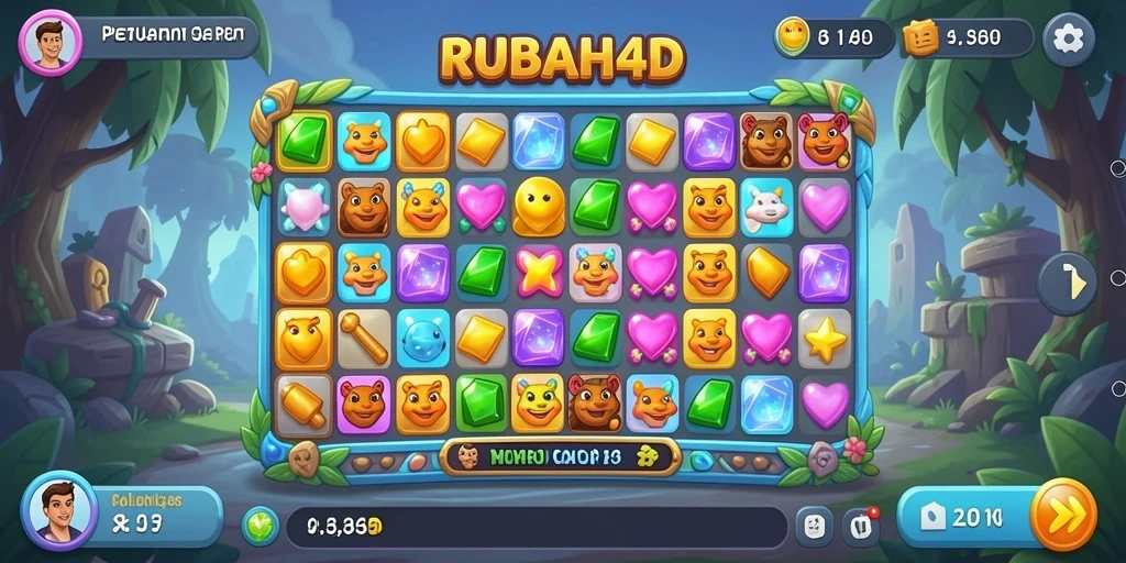 Screenshot dari gameplay <strong>RUBAH4D</strong> yang mengasyikkan dan penuh warna.