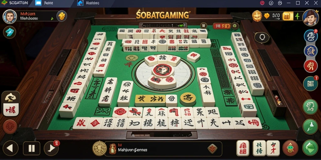 Tampilan gameplay SOBATGAMING yang menggugah semangat bermain Mahjong.